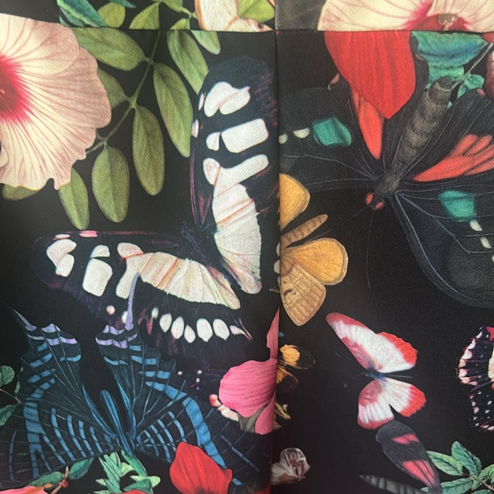 H&M Black Floral Jumpsuit with Spaghetti Straps and Ruffle - Picture 3 of 12